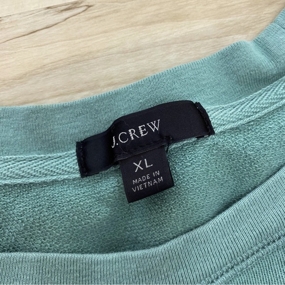 J.Crew Green Crewneck ladies top Sz XL - Picture 6 of 6